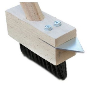 Szczotka do kostki brukowej oprawna